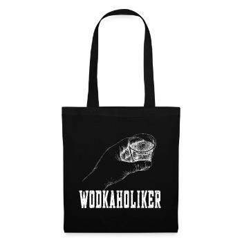 Wodkaholiker - Stoffbeutel - Schwarz - Vorne