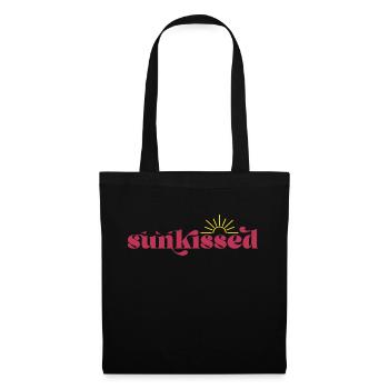 Kissed by the sun, summer sun beach holiday - Tote Bag - black - Front