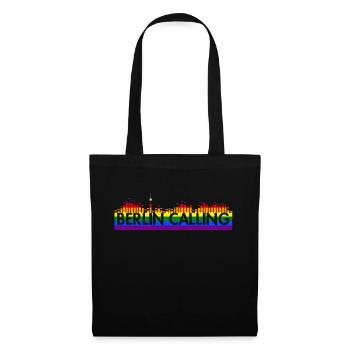 Berlin Calling Pride - Stoffbeutel - Schwarz - Vorne