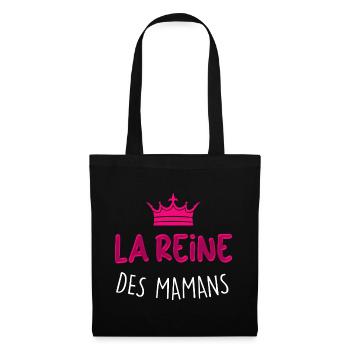 La Reine Des Mamans C'est Ma Mère Humour Femme - Sac en tissu - noir - Devant