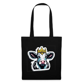 The cow is king - Tote Bag - black - Front