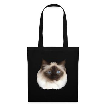 Fluffy Kitty - Tote Bag - black - Front