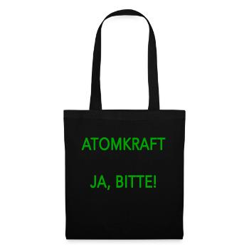 Atomkraft ja bitte - Stoffbeutel - Schwarz - Vorne