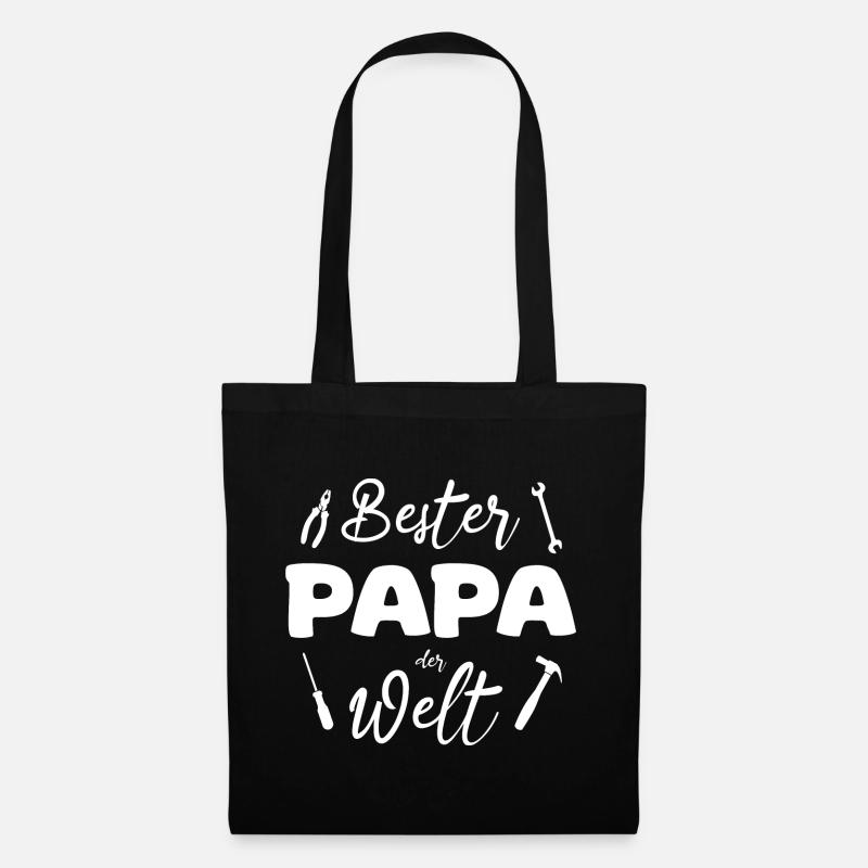 Bester Papa der Welt Werkzeug - Stoffbeutel - Schwarz