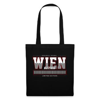 Wien - Stoffbeutel - Schwarz - Vorne