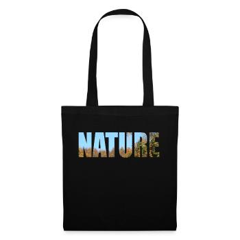 Nature - Sac en tissu - noir - Devant