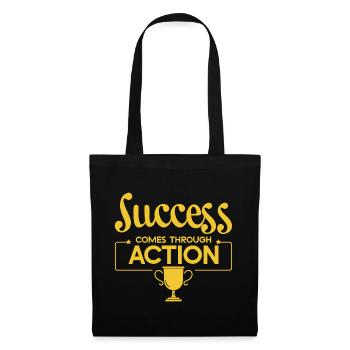 Success Comes Through Action 4 - Tote Bag - black - Front