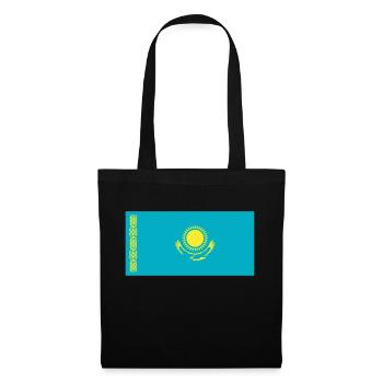 Kazakhstan Flag / Drapeau Kazakhstan - Tote Bag - black - Front
