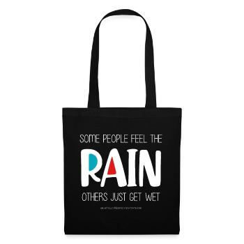 Feel the Rain (dark) - Tote Bag - black - Front
