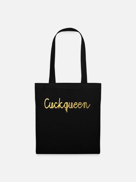cuckqueen bdsm dom sub - Stoffbeutel - Schwarz
