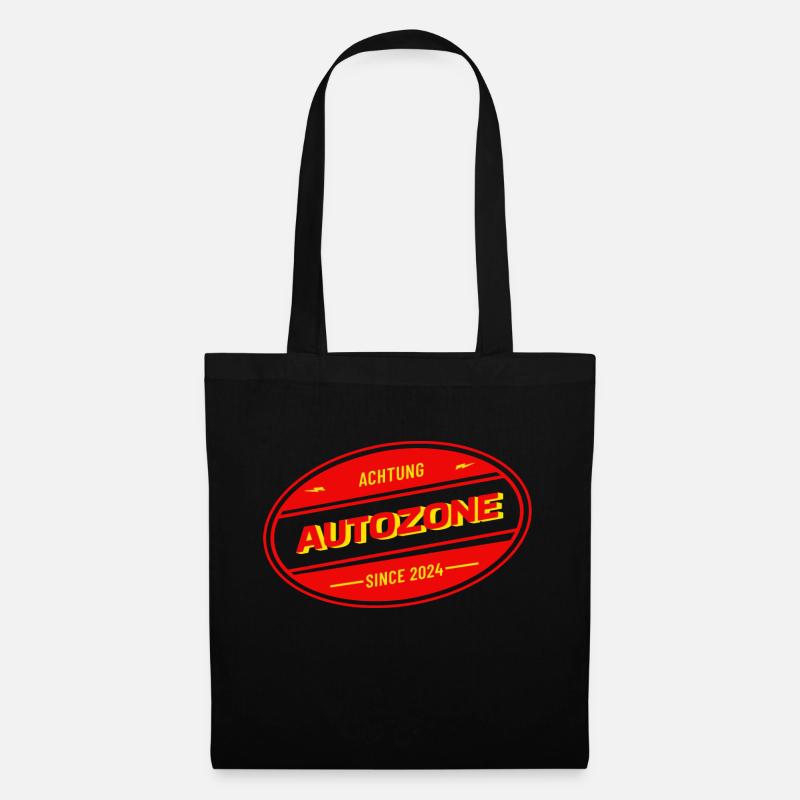 Achtung Autozone Design - Stoffbeutel - Schwarz