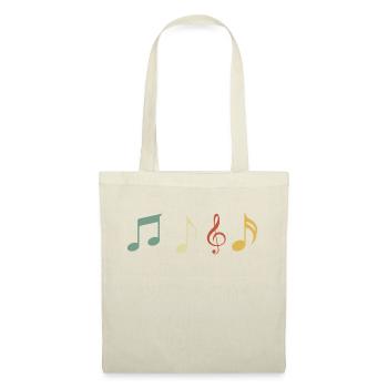 Vintage Retro Musical Note - Tote Bag - nature - Front