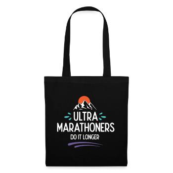 Les ultra-marathoniens le font plus longtemps - Sac en tissu - noir - Devant