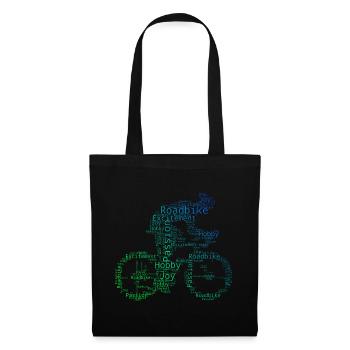Women Men Road Bike Road Bike Road Bike Road Bike - Tote Bag - black - Front