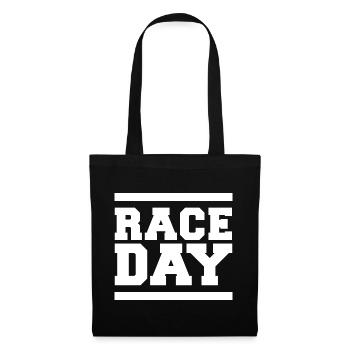 race day Formula Autorennen Symbol Logo icon - Stoffbeutel - Schwarz - Vorne