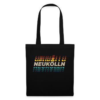 Quartier de Neukölln Berlin - Sac en tissu - noir - Devant