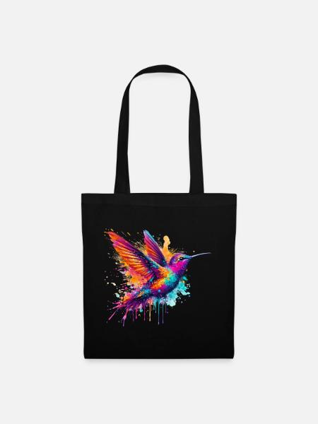 Kolibri - Stoffbeutel - Schwarz