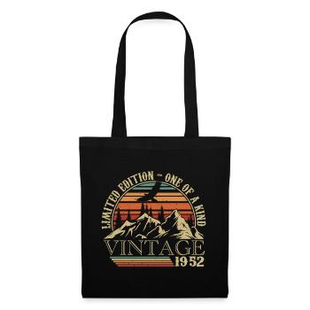 1952 Vintage Cadeau Anniversaire 1952 Retro 1952 - Sac en tissu - noir - Devant