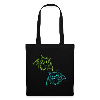 Halloweenj Chauves-souris Enfants Enfant - Sac en tissu - noir - Devant