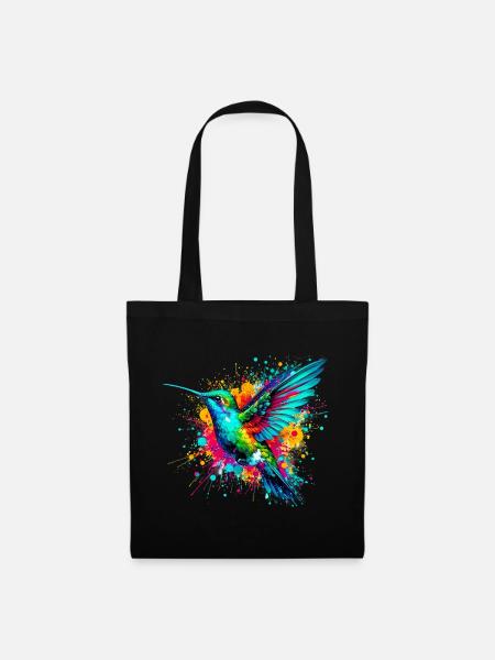Kolibri - Stoffbeutel - Schwarz