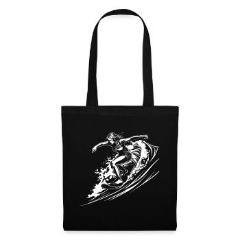 Surfeuse - Sac en tissu - noir - Devant
