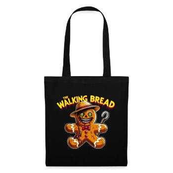 Halloween The Walking Bread Zombie Horror Lustig - Stoffbeutel - Schwarz - Vorne