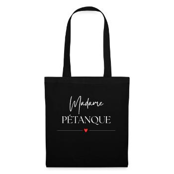 Madame Pétanque - Stoffbeutel - Schwarz - Vorne