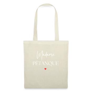 Madame Pétanque - Sac en tissu - nature - Devant