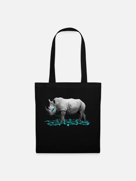 DAS Rhino - Stoffbeutel - Schwarz