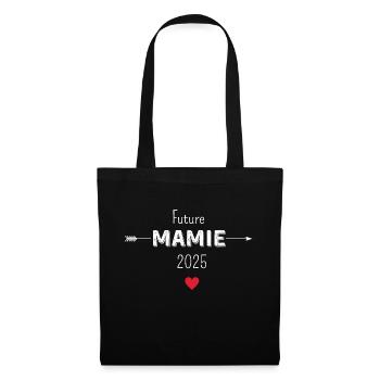 Future mamie 2025 - Sac en tissu - noir - Devant