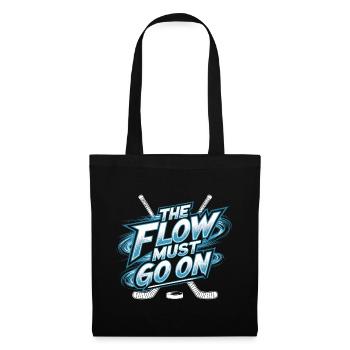 L’amour du hockey – Le flux continue - Sac en tissu - noir - Devant