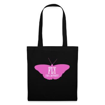 FLY Like a Butterfly - Stoffbeutel - Schwarz - Vorne