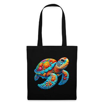 Tortue - Sac en tissu - noir - Devant