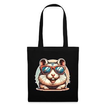 Hamster - Stoffbeutel - Schwarz - Vorne