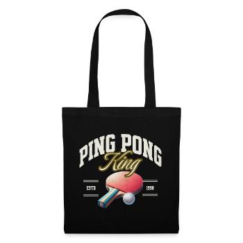 Ping-pong Tennis de table - Sac en tissu - noir - Devant