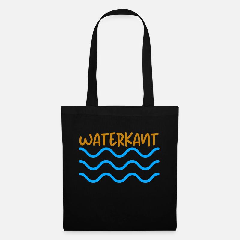 waterkant waves - Stoffbeutel - Schwarz