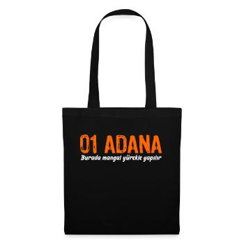 Adana Türkei Türkiye - Stoffbeutel - Schwarz - Vorne