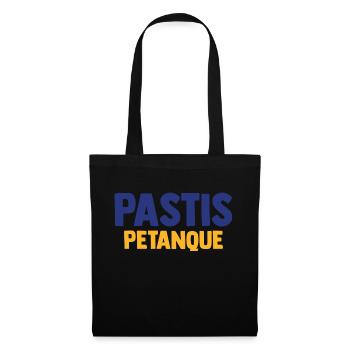 PASTIS PETANQUE Camping Apéro Vacances Beauf - Sac en tissu - noir - Devant