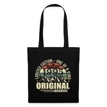 Août 1995 Anniversaire Août 1995 Millésime Août - Sac en tissu - noir - Devant