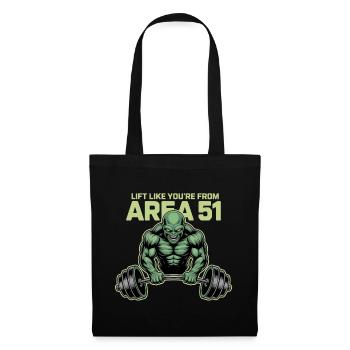 Lift Like You Are From Area 51 Alien - Tote Bag - black - Front