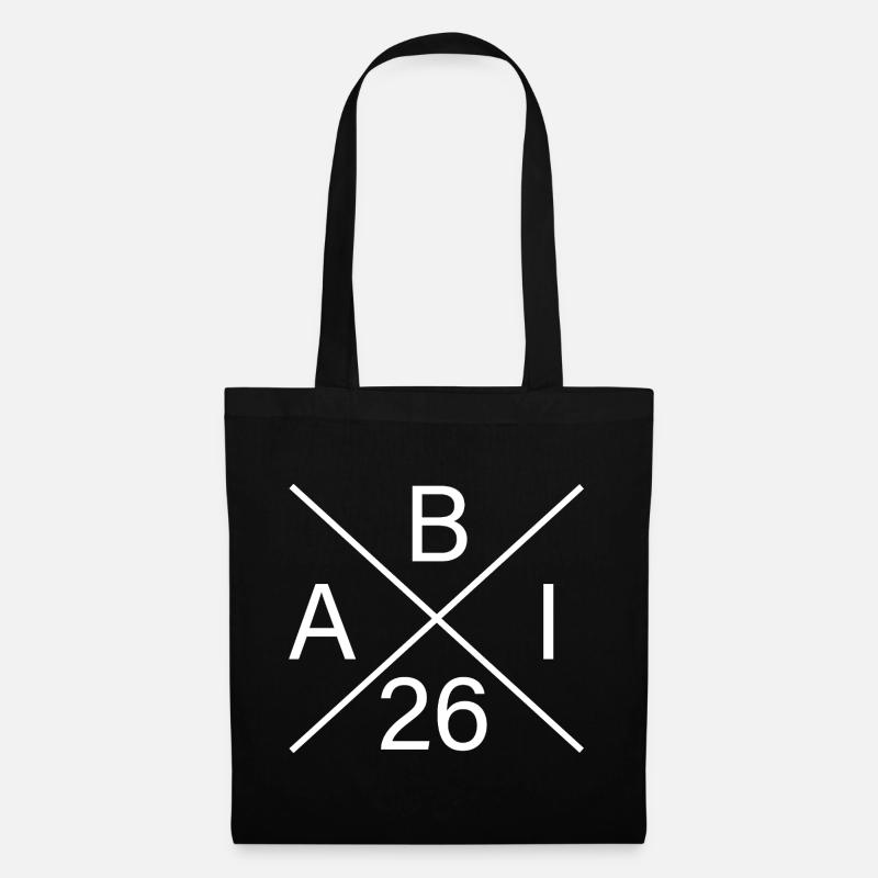 ABI26 Monogram Logo - Sac en tissu - noir