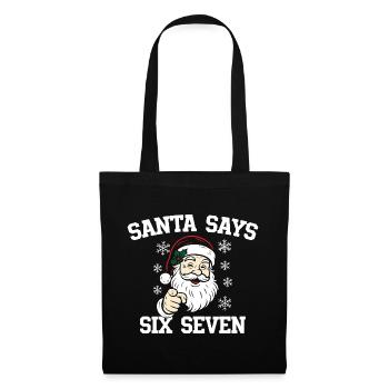 Père Noël Dait Six Sept - Sac en tissu - noir - Devant