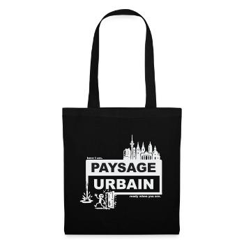 Paysage urbain - français - prêt quand vous voulez - Sac en tissu - noir - Devant