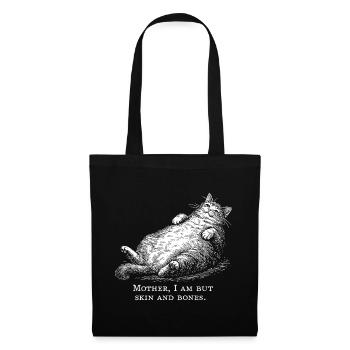 Cat Mother I Am But Skin and Bones - Sac en tissu - noir - Devant