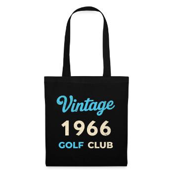 Vintage 1966 Golf Club Retro Geburtsjahr Geschenk - Stoffbeutel - Schwarz - Vorne