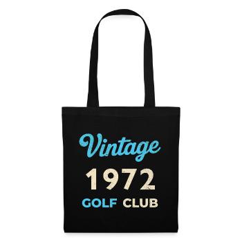 Vintage 1972 Golf Club Retro Geburtsjahr Geschenk - Stoffbeutel - Schwarz - Vorne
