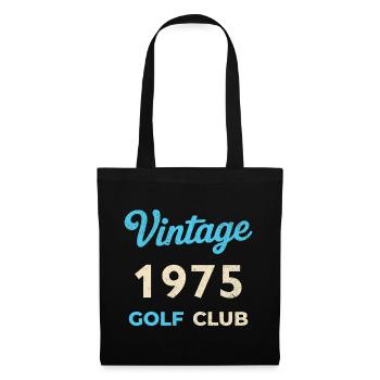 Vintage 1975 Golf Club Retro Geburtsjahr Geschenk - Stoffbeutel - Schwarz - Vorne