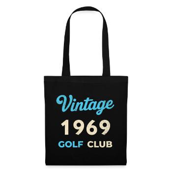 Vintage 1969 Golf Club Retro Geburtsjahr Geschenk - Stoffbeutel - Schwarz - Vorne