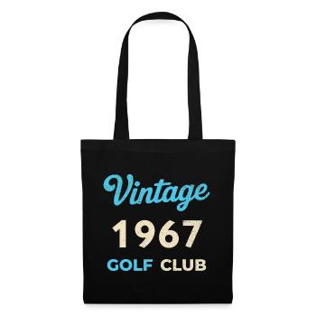 Vintage 1967 Golf Club Retro Geburtsjahr Geschenk - Stoffbeutel - Schwarz - Vorne