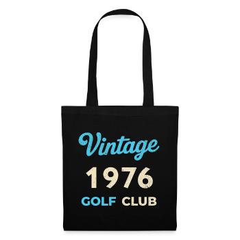 Vintage 1976 Golf Club Retro Geburtsjahr Geschenk - Stoffbeutel - Schwarz - Vorne